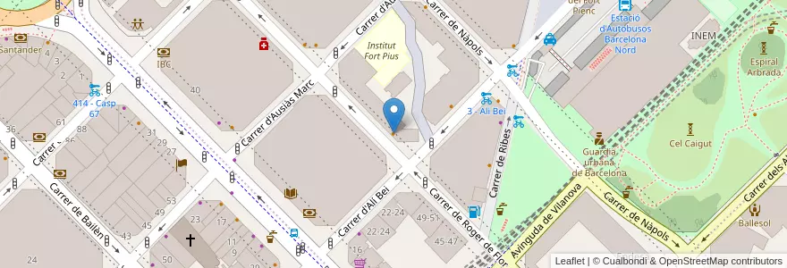 Mapa de ubicacion de Gyoza Bar en スペイン, カタルーニャ州, Barcelona, バルサルネス, Barcelona.
