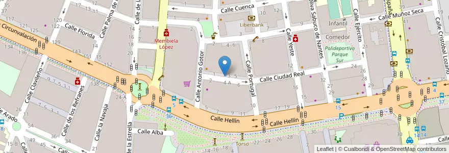 Mapa de ubicacion de H-11-2-1-1 en スペイン, カスティーリャ＝ラ・マンチャ州, Albacete, Albacete.