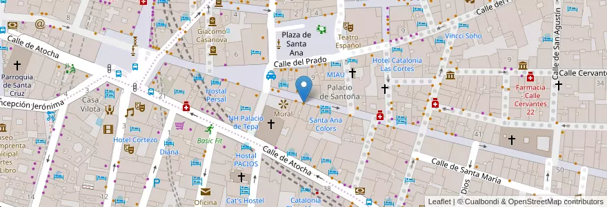 Mapa de ubicacion de H10 bar en Spanje, Comunidad De Madrid, Comunidad De Madrid, Área Metropolitana De Madrid Y Corredor Del Henares, Madrid.