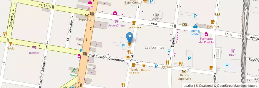Mapa de ubicacion de Había una vez en アルゼンチン, ブエノスアイレス州, Partido De Lomas De Zamora, Lomas De Zamora.