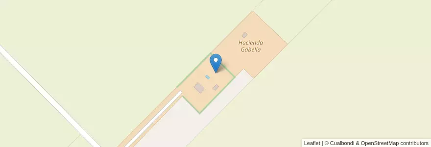 Mapa de ubicacion de Hacienda Gabella en アルゼンチン, ブエノスアイレス州, Partido De Tornquist.