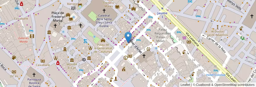 Mapa de ubicacion de Haiti Bar en Spagna, Catalunya, Barcelona, Barcelonès, Barcelona.