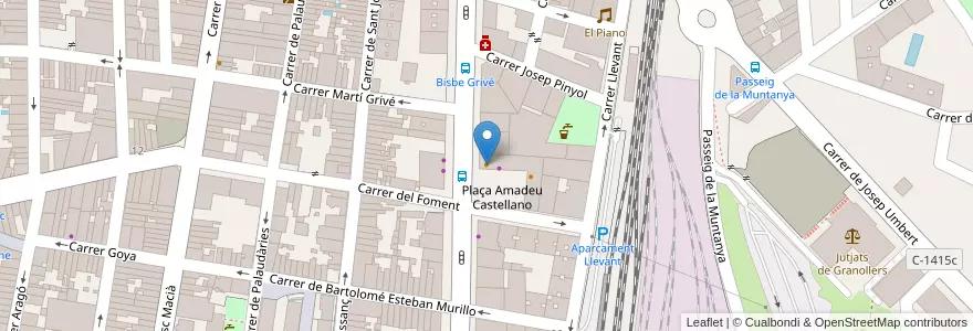 Mapa de ubicacion de Hamburger ST 3 Frankfurt en İspanya, Catalunya, Barcelona, Vallès Oriental, Granollers.