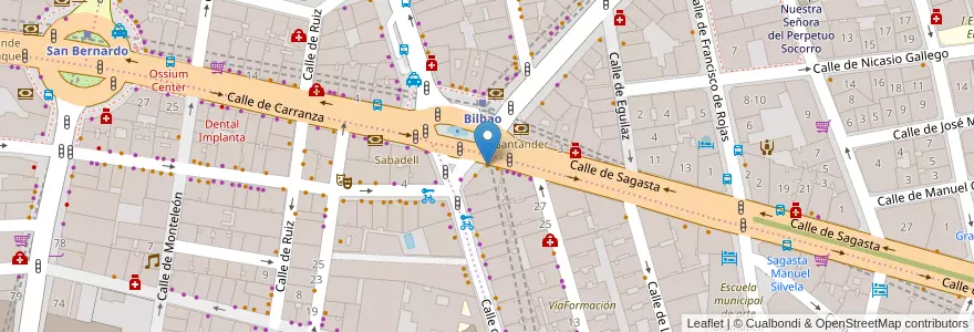 Mapa de ubicacion de Hamburguesa Nostra en 스페인, Comunidad De Madrid, Comunidad De Madrid, Área Metropolitana De Madrid Y Corredor Del Henares, 마드리드.