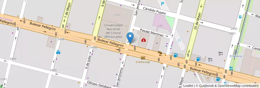Mapa de ubicacion de Hammer en Argentine, Santa Fe, Departamento La Capital, Santa Fe Capital, Santa Fe.