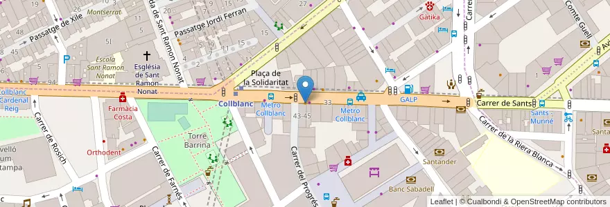 Mapa de ubicacion de Hangar en إسبانيا, كتالونيا, برشلونة, بارسلونس, Barcelona, L'Hospitalet De Llobregat.