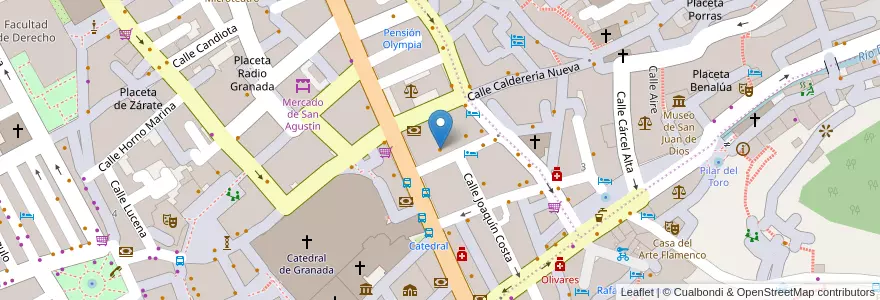 Mapa de ubicacion de Hannigan & Sons en Spanien, Andalusien, Granada, Comarca De La Vega De Granada, Granada.