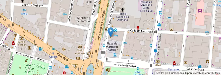 Mapa de ubicacion de Hard Rock Cafe en Испания, Мадрид, Мадрид, Área Metropolitana De Madrid Y Corredor Del Henares, Мадрид.