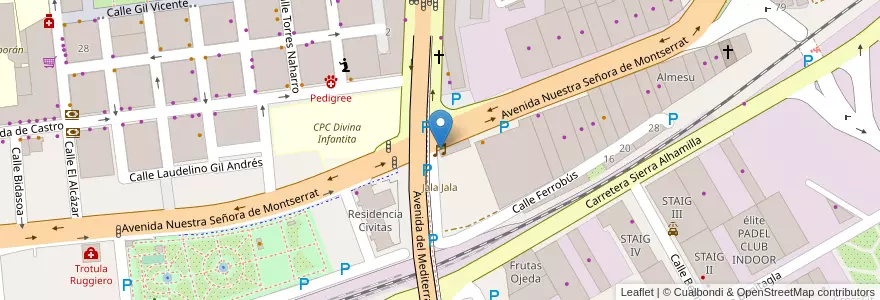 Mapa de ubicacion de Haris Social Club en Испания, Андалусия, Альмерия, Альмерия.