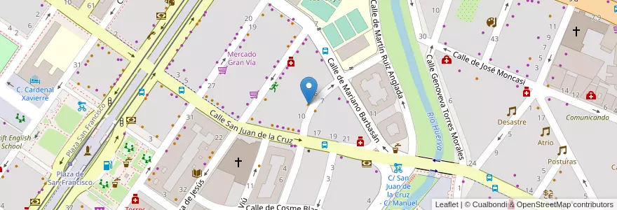 Mapa de ubicacion de Harlem Rock Café en 西班牙, Aragón, 萨拉戈萨, Zaragoza, 萨拉戈萨.