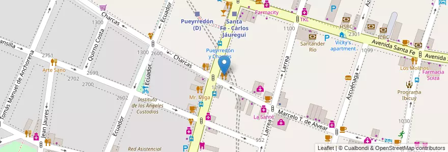 Mapa de ubicacion de Harmony, Recoleta en Argentina, Ciudad Autónoma De Buenos Aires, Comuna 2, Buenos Aires.