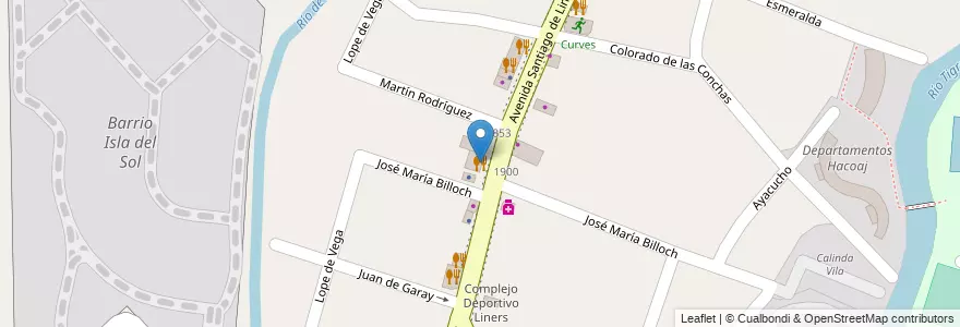 Mapa de ubicacion de Hatsu Sushi en Argentinië, Buenos Aires, Partido De Tigre, Tigre.
