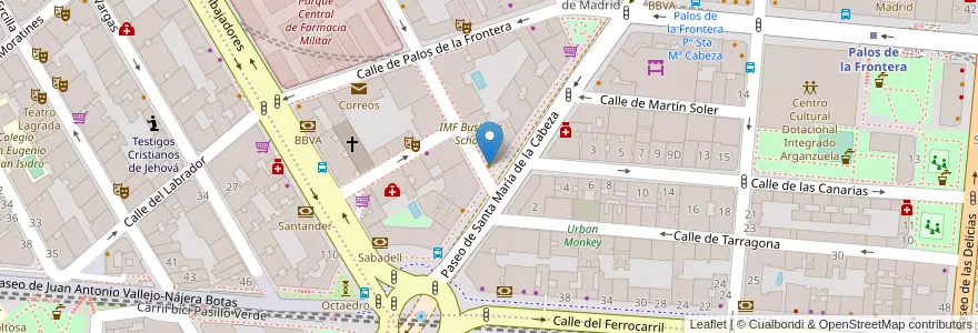 Mapa de ubicacion de Havana Blues en Spanien, Autonome Gemeinschaft Madrid, Autonome Gemeinschaft Madrid, Área Metropolitana De Madrid Y Corredor Del Henares, Madrid.