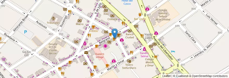 Mapa de ubicacion de Havanna en Argentinië, Buenos Aires, Partido De San Isidro, San Isidro.