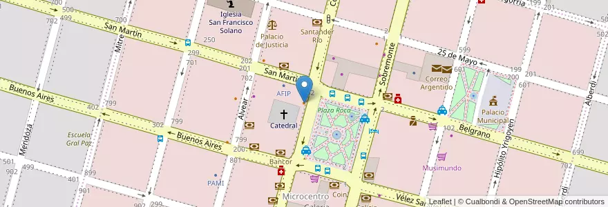 Mapa de ubicacion de Havanna en الأرجنتين, Córdoba, Departamento Río Cuarto, Pedanía Río Cuarto, Municipio De Río Cuarto, Río Cuarto.