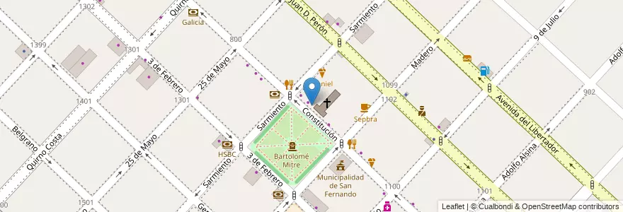 Mapa de ubicacion de Havanna en Argentinië, Buenos Aires, Partido De San Fernando, San Fernando.