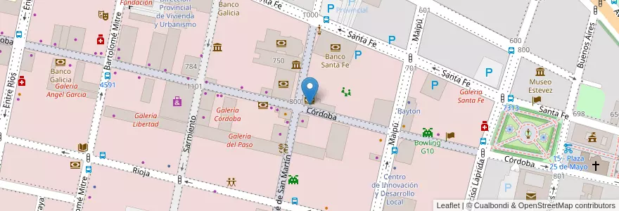 Mapa de ubicacion de Havanna en Argentina, Santa Fe, Departamento Rosario, Municipio De Rosario, Rosário.