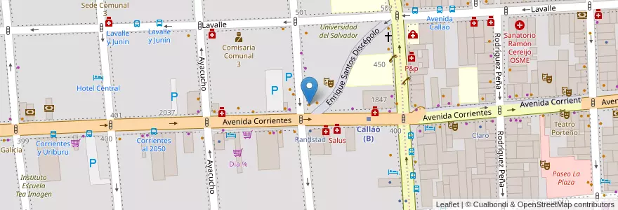 Mapa de ubicacion de Havanna, Balvanera en 阿根廷, Ciudad Autónoma De Buenos Aires, Comuna 3, 布宜诺斯艾利斯.