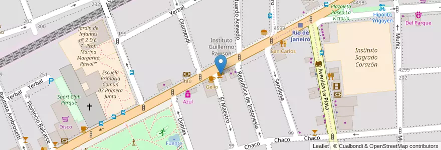 Mapa de ubicacion de Havanna, Caballito en الأرجنتين, Ciudad Autónoma De Buenos Aires, Buenos Aires, Comuna 6.