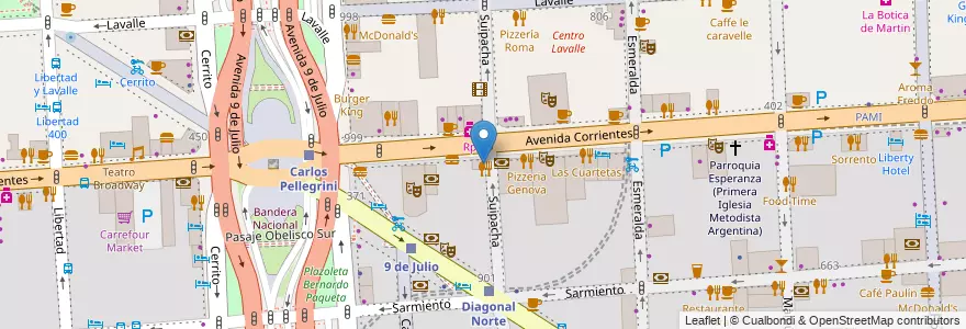 Mapa de ubicacion de Havanna Café, San Nicolas en Argentina, Autonomous City Of Buenos Aires, Comuna 1, Autonomous City Of Buenos Aires.