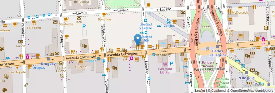 Mapa de ubicacion de Havanna, San Nicolas en Argentinien, Ciudad Autónoma De Buenos Aires, Comuna 1, Buenos Aires.