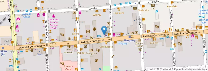 Mapa de ubicacion de Havanna, San Nicolas en Argentine, Ciudad Autónoma De Buenos Aires, Comuna 1, Buenos Aires.