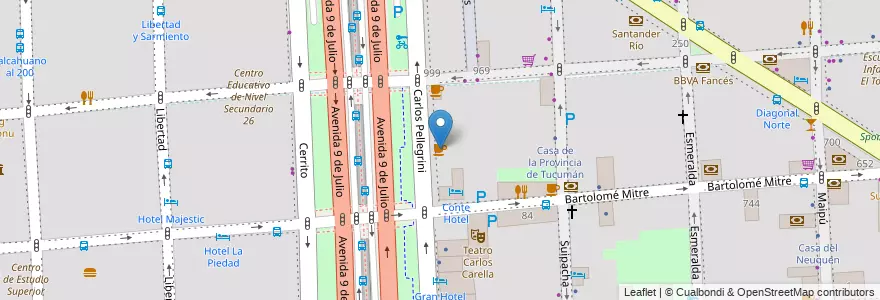 Mapa de ubicacion de Havanna, San Nicolas en Argentina, Ciudad Autónoma De Buenos Aires, Comuna 1, Buenos Aires.