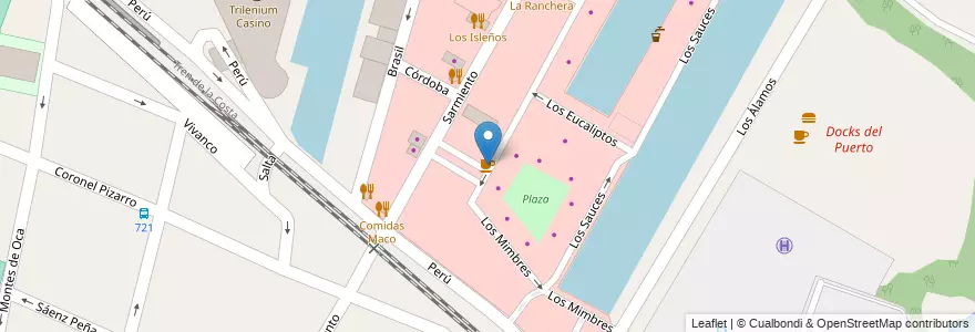 Mapa de ubicacion de Havanna en Arjantin, Buenos Aires, Partido De Tigre, Tigre.