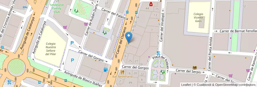 Mapa de ubicacion de Hechizos De Morgana en スペイン, バレンシア州, València / Valencia, Comarca De València, València.