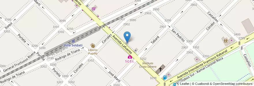 Mapa de ubicacion de Hector Chaves Propiedades, Villa Soldati en Argentina, Ciudad Autónoma De Buenos Aires, Buenos Aires, Comuna 8.