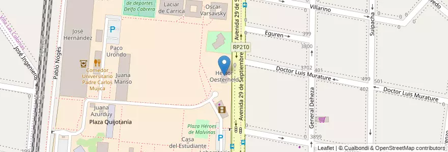 Mapa de ubicacion de Héctor Oesterheld en Argentina, Provincia Di Buenos Aires, Partido De Lanús, Remedios De Escalada.