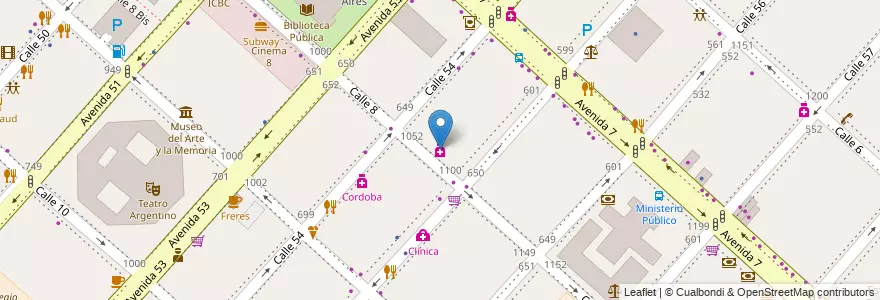 Mapa de ubicacion de HECTOR PERONI, Casco Urbano en Argentinië, Buenos Aires, Partido De La Plata, La Plata.