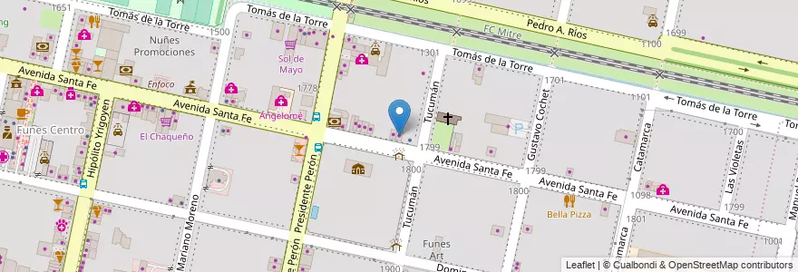 Mapa de ubicacion de Hector|Gabriel en Argentine, Santa Fe, Departamento Rosario, Municipio De Funes, Funes.