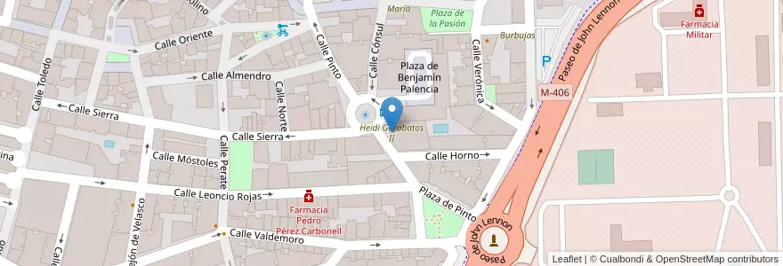 Mapa de ubicacion de Heidi Garabatos II en Испания, Мадрид, Мадрид, Área Metropolitana De Madrid Y Corredor Del Henares, Getafe.