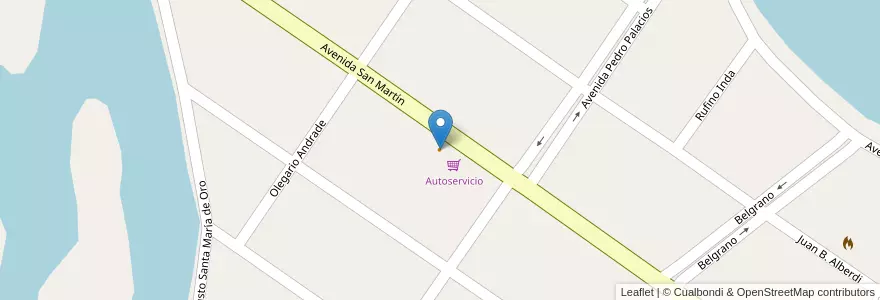 Mapa de ubicacion de Heladeria en Argentinië, Buenos Aires, Partido De Mar Chiquita.