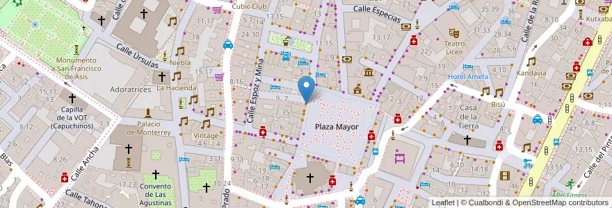 Mapa de ubicacion de Heladería "Bico de Xeado" en Sepanyol, Castilla Y León, Salamanca, Campo De Salamanca, Salamanca.