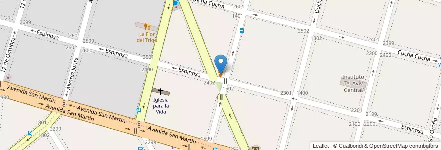Mapa de ubicacion de Heladería Crocanttino, La Paternal en Argentina, Autonomous City Of Buenos Aires, Autonomous City Of Buenos Aires.