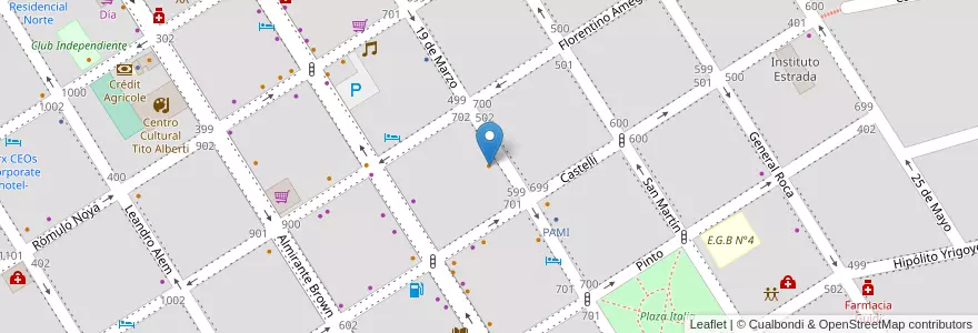 Mapa de ubicacion de Heladería Grido en Arjantin, Buenos Aires, Partido De Zárate.