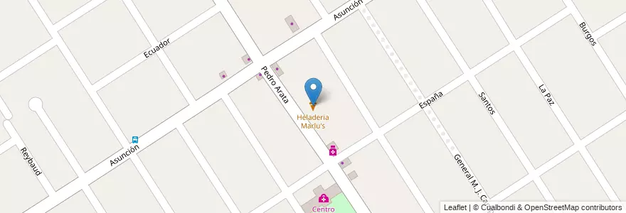 Mapa de ubicacion de Heladeria Marlu's en Argentine, Province De Buenos Aires, Partido De Tigre, Don Torcuato.