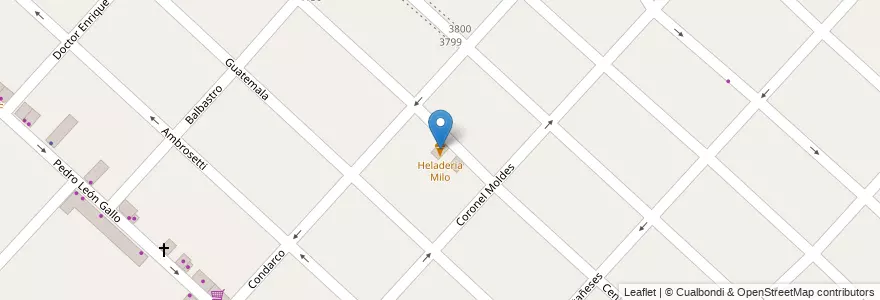 Mapa de ubicacion de Heladeria Milo en Arjantin, Buenos Aires, Partido De La Matanza, San Justo.