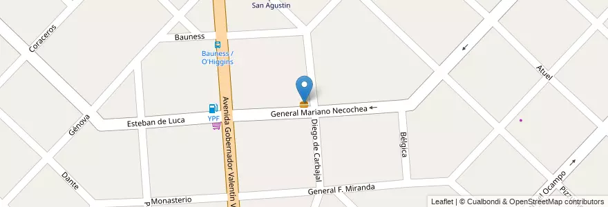 Mapa de ubicacion de Heladeria Necochea en Argentinië, Buenos Aires, Partido De Hurlingham, Hurlingham.