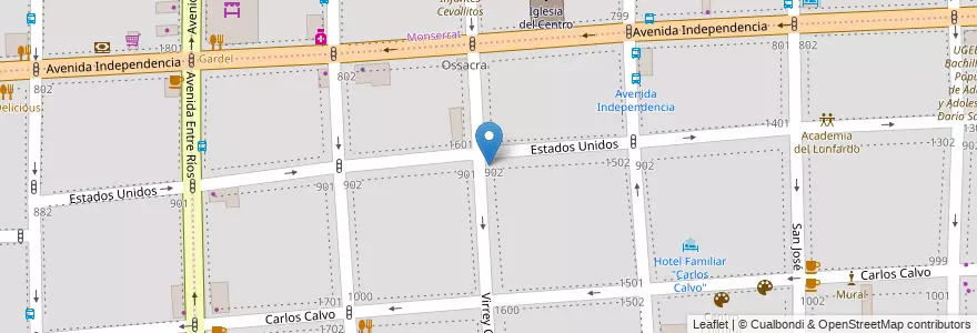 Mapa de ubicacion de Heladeria NICOLO, Constitucion en 아르헨티나, Ciudad Autónoma De Buenos Aires, Comuna 1, 부에노스아이레스.