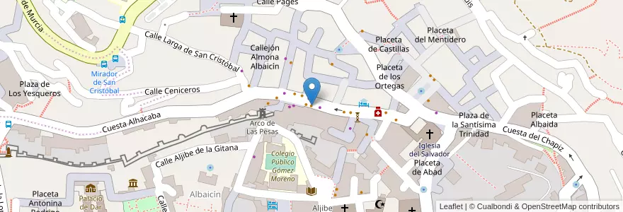 Mapa de ubicacion de Heladería Plaza Larga en Sepanyol, Andalucía, Granada, Comarca De La Vega De Granada, Granada.