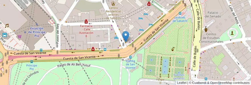 Mapa de ubicacion de Heladería Tutti Frutti en إسبانيا, منطقة مدريد, منطقة مدريد, Área Metropolitana De Madrid Y Corredor Del Henares, مدريد.