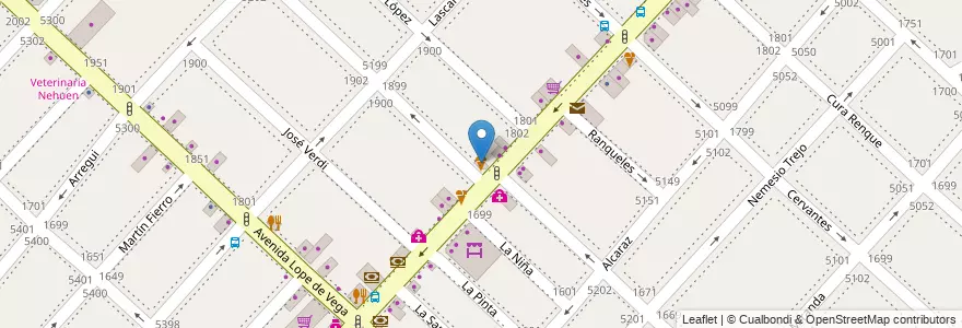 Mapa de ubicacion de Helado Artesanal, Monte Castro en 阿根廷, Ciudad Autónoma De Buenos Aires, 布宜诺斯艾利斯, Comuna 10.