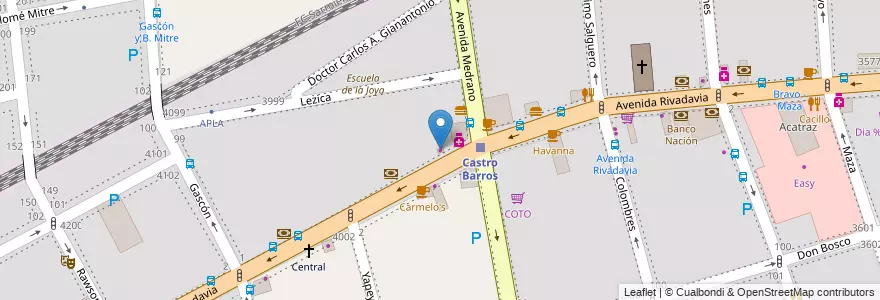 Mapa de ubicacion de Helados Dumbo, Almagro en Аргентина, Буэнос-Айрес, Comuna 5, Буэнос-Айрес.