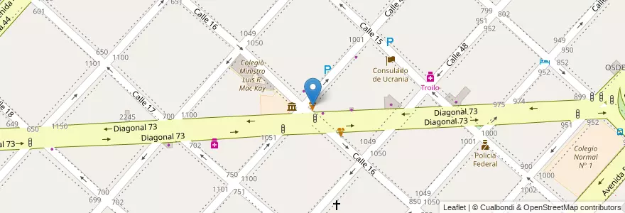 Mapa de ubicacion de Helados Lemon's, Casco Urbano en Аргентина, Буэнос-Айрес, Partido De La Plata, La Plata.