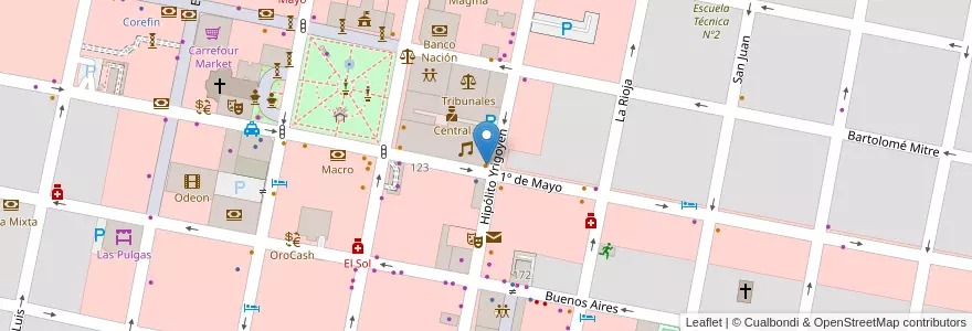 Mapa de ubicacion de Helados Roma en Аргентина, Междуречье, Departamento Concordia, Distrito Suburbios, Concordia, Concordia.
