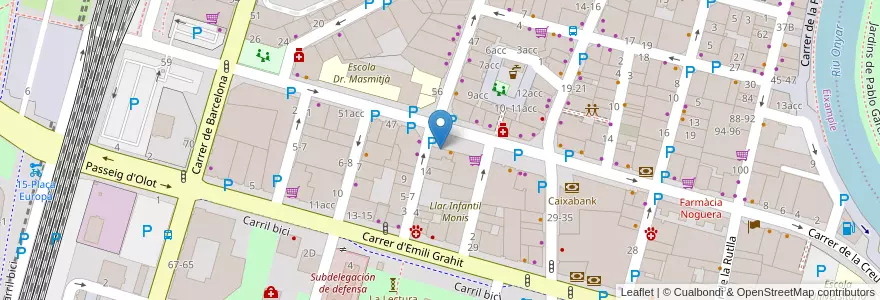 Mapa de ubicacion de Helen Doron English Girona en İspanya, Catalunya, Girona, Gironès, Girona.