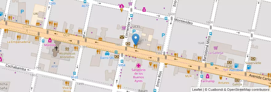 Mapa de ubicacion de Helga en Аргентина, Санта-Фе, Departamento Rosario, Municipio De Rosario, Росарио.